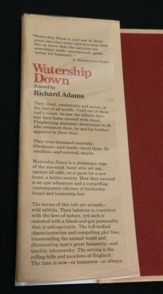 Watership Down by Richard Adams 1st Edition / 2nd Print 1972 6