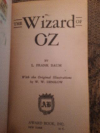 Wizard Of Oz : Family Classics Volume 2 : Published 1954