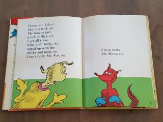 Dr Seuss FOX in SOCKS 1st edition - 1965 Hardcover w/ Dust Jacket - Beginner Books 5