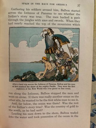 Intake THE STORY of OUR NATION reader/text 1929 3rd ed with colored illustration 5