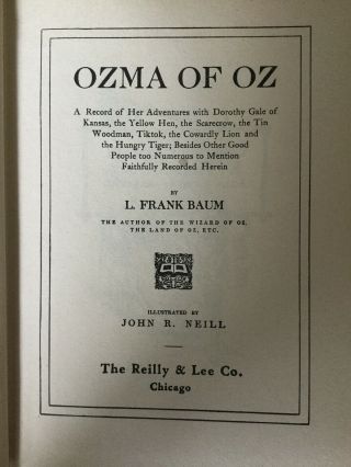 Ozma of Oz by Frank Baum - 1907 2