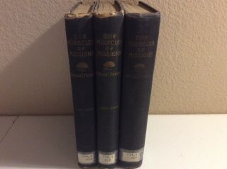 The Miracle Of Missions Arthur T.  Pierson 3 Series 1890s Funk & Wagnalls