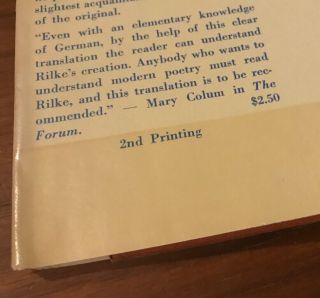Translations from Poetry of Rainer Maria Rilke,  Mary D.  Herter Norton HC/DJ 1938 5