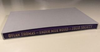 Book Under Milk Wood Dylan Thomas A Play For Voices Folio Society 1972