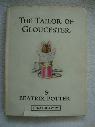 Vintage Child Collectable Hardback Book The Tailor Of Gloucester Beatrix Potter