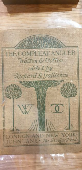 Izaak Walton The Compleat Angler (1897 Bodley Head)