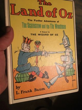 The Land Of Oz Wizard Sequel Scarecrow Tin Woodman 1904 L.  Frank Baum Reilly Lee