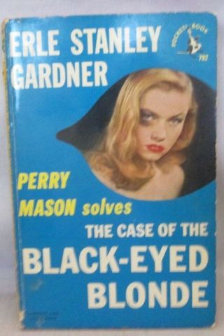 Perry Mason: The Case Of The Black - Eyed Blonde - E.  S.  Gardner Pocket Book 792