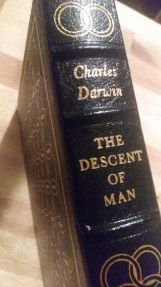 Descent Of Man By Charles Darwin - Easton Press Leather 100 Greatest Books Ever