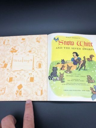 Snow White And The Seven Dwarfs: A Little Golden Book 1948 3