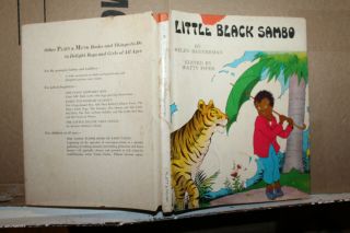 1972 Little Black Sambo Book Helen Bannerman Watty Piper Eulalie Dust Jacket