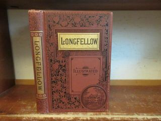 Old Poetical Of Henry Wadsworth Longfellow Book 1885 Victorian Poetry Poem