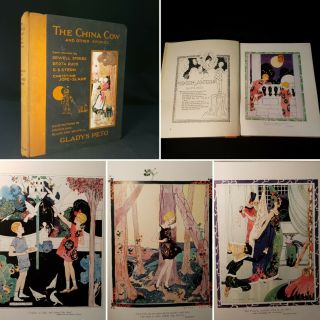 1920 China Cow Illustrations Colour Plates Fantasy Childrens Fairy Magician