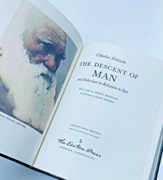 EASTON PRESS The DESCENT of MAN Charles Darwin w/Free 6