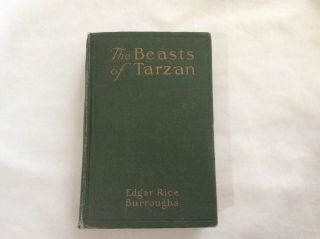 The Beasts Of Tarzan By Edgar Rice Burroughs (1916) Mcclurg Hc 1st J.  A.  St.  John