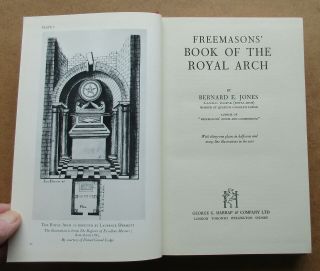 Freemasons Book Of The Royal Arch 1st Ed 1957 To The Savage Club No 2190 V/good