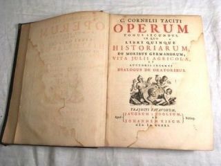 C Cornelii Taciti Opera Tomus Secundus 1721
