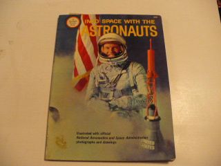 Vintage Book 1965 Wonder Books Into Space With The Astronauts Nasa