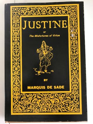 Justine Or The Misfotunes Of Virtue Marquis De Sade Castle Books 1964