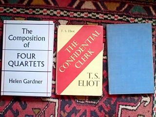 3 Books By Helen Gardner George Barker And T.  S.  Eliot 1950 1954 1978