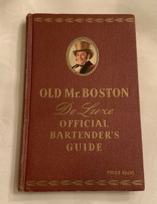 Vintage Old Mr Boston Deluxe Official Bartender’s Guide 1951 Berke Hardcover