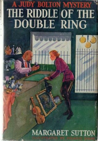 Judy Bolton 10 The Riddle Of The Double Ring By Margaret Sutton Hardcover / Dj