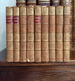 1821 The Of Henry Fielding - Vols 1 - 4 And 6 - 10 (vol 5 Lacking)