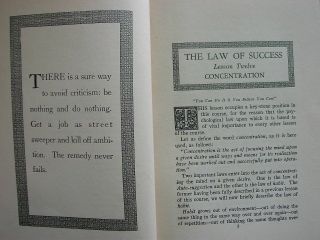 LAWS OF SUCCESS by Napoleon Hill,  1943 book,  Volume 7 HC BOOK 5