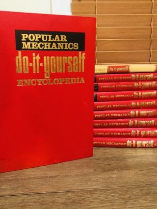1968 Popular Mechanics Do - It - Yourself Encyclopedia 12 Volumes,  Handyman Book