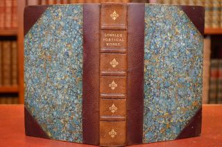 1880 Poetical Of James Russell Lowell - Rossetti - Lthr - Illus - Uncut Pgs