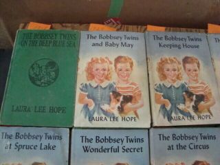 24 ' THE BOBBSEY TWINS ' BOOKS ALL FIRST EDITIONS 1918 - 1951 ALL VERY GOOD TO EXCEL 2