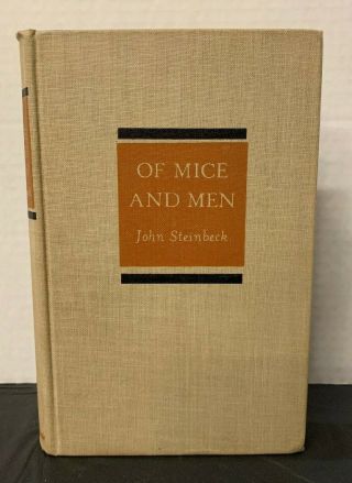 John Steinbeck Of Mice And Men Vintage 1937 1st Edition 2nd State Hb