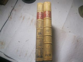 Vintage Leather Books Magisterial Cases Of London 1920 & 1937