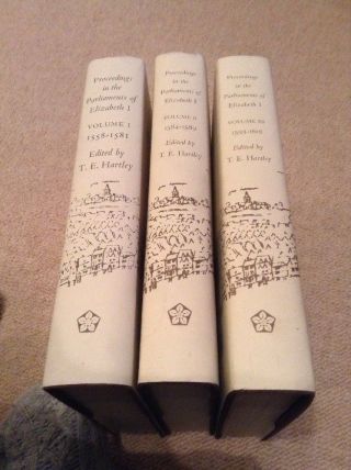 Proceedings In The Parliaments Of Elizabeth I Volumes I,  II And III, 5
