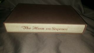 The Moon And Sixpence W Somerset Maugham Hardcover Book 1969 Slipcase Sandglass