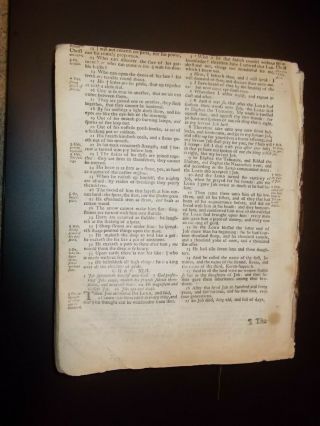 1755 King James Bible - Old Testament - Genesis - Job Complete - Baskett - w/Title 7