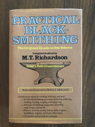 Practical Blacksmithing By Mt Richardson Hc 1978 Edition (4 Volumes In 1)