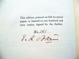 1916 SIGNED Ltd.  Ed.  THE MELANCHOLY TALE OF 
