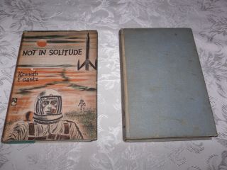 2 Sci Fi Outer Space Books Marooned On Mars (del Rey) ; Not In Solitude (gantz)