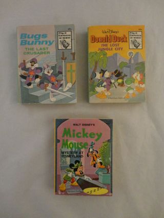 Trio Of Whitman A Big Little Book Donald Duck,  Mickey And Bugs (150)