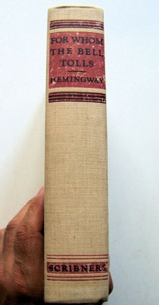 1940 Edition For Whom The Bell Tolls By Ernest Hemingway
