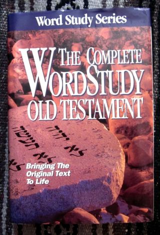 The Complete Word Study Old Testament Zodhiates Hard Cover/dust Jacket