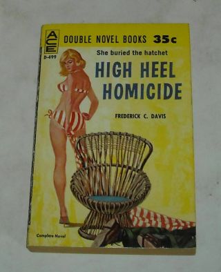 Unread 1961 Ace Double Novel Sleaze Pb Sexy Gga Cover Night Drop And High Heel
