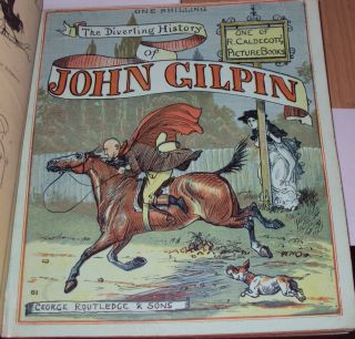 C 1870 Eight Caldecott Picture Books - Queen Of Hearts John Gilpin Babes In Wood