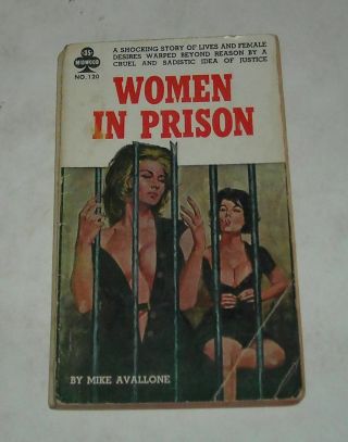 1961 Midwood Books Women In Prison By Mike Avallone Sleaze Pb Gga Lesbian