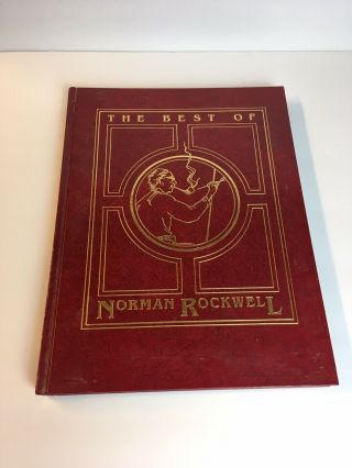The Best Of Norman Rockwell Collector Edition Book Gilt Pages Luxury Bind Prints