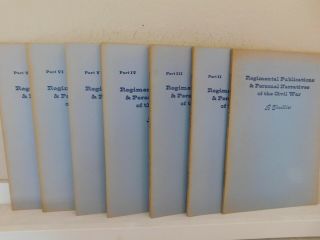 Regimental Publications & Personal Narratives Of The Civil War,  1961,  Vg.  7 Part
