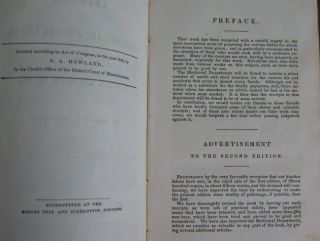 1852 England Economical Housekeeper Family Receipt Book Cookbook Medicinals 7