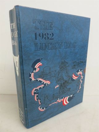 1982 Lucky Bag Us Naval Academy 82 Usna Blue Yearbook