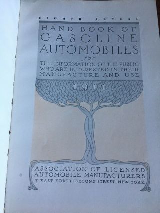1911 Hand Book Of Gasoline Automobile.  Illustrated On Mostly All Pages.  Unique 3